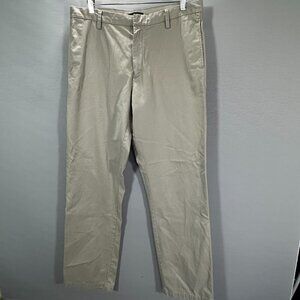 Banana Republic Pants Mens 36 Gavin  Chino Tan Cotton Straight Leg  Pockets